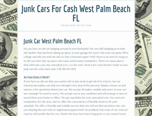 Tablet Screenshot of junk-cars-cash.com